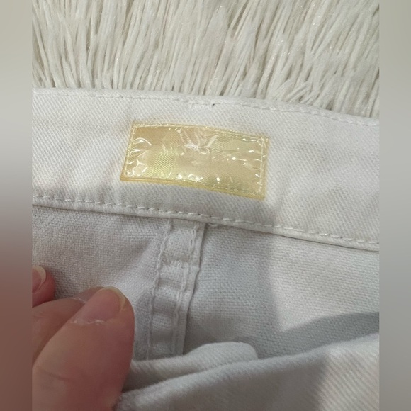 MOTHER Denim The Looker Crop in White Glass Slipper - Size 26 - Picture 6 of 11